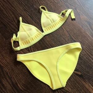 TRIANGL Lemon Yellow Bikini Bathing Suit